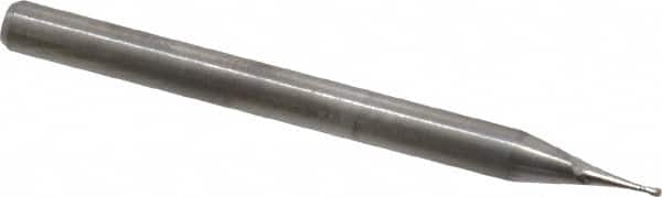 M.A. Ford - 0.5mm, 1.5mm LOC, 3mm Shank Diam, 1-1/2" OAL, 2 Flute, Solid Carbide Square End Mill - Single End, Uncoated, Spiral Flute, 30° Helix, Centercutting, Right Hand Cut, Right Hand Flute, Series 121 - Americas Industrial Supply