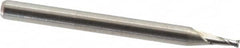 M.A. Ford - 0.055", 0.11" LOC, 1/8" Shank Diam, 1-1/2" OAL, 2 Flute, Solid Carbide Square End Mill - Single End, Uncoated, Spiral Flute, 30° Helix, Centercutting, Right Hand Cut, Right Hand Flute, Series 164 - Americas Industrial Supply