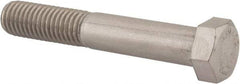 Value Collection - 9/16-12 UNC, 3-1/2" Length Under Head Hex Head Cap Screw - Partially Threaded, Grade 18-8 Stainless Steel, Uncoated, 13/16" Hex - Americas Industrial Supply