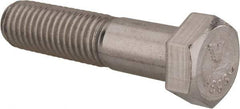 Value Collection - 9/16-18 UNF, 2-1/2" Length Under Head Hex Head Cap Screw - Partially Threaded, Grade 18-8 Stainless Steel, Uncoated, 13/16" Hex - Americas Industrial Supply