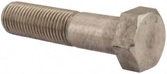 Value Collection - 1-1/2 - 6 UNC, 6-1/2" Length Under Head Hex Head Cap Screw - Partially Threaded, Grade 18-8 Stainless Steel, Uncoated, 2-1/4" Hex - Americas Industrial Supply