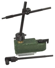 Value Collection - 38mm Wide Magnetic Indicator Base with Holders - Post & Rod Arm (Swivel) - Americas Industrial Supply