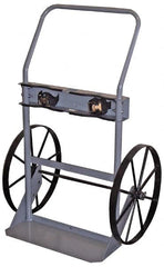 Made in USA - 1,000 Lb Capacity 47" OAH Cylinder Hand Truck - Loop Handle, Steel - Americas Industrial Supply