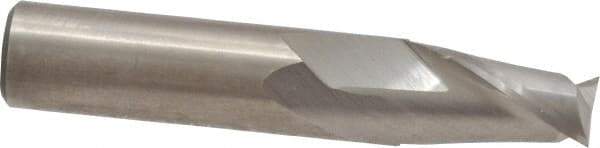 M.A. Ford - 3/8", 5/8" LOC, 3/8" Shank Diam, 2" OAL, 2 Flute, Solid Carbide Square End Mill - Single End, Uncoated, Spiral Flute, 30° Helix, Centercutting, Right Hand Cut, Right Hand Flute, Series 164 - Americas Industrial Supply