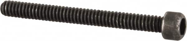 Value Collection - #1-64 UNC Hex Socket Drive, Socket Cap Screw - Alloy Steel, Black Oxide Finish, Fully Threaded, 3/4" Length Under Head - Americas Industrial Supply