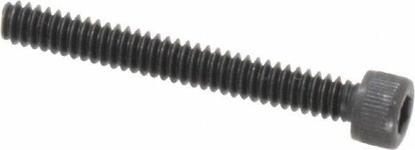 Value Collection - #6-32 UNC Hex Socket Drive, Socket Cap Screw - Alloy Steel, Black Oxide Finish, Fully Threaded, 1-1/8" Length Under Head - Americas Industrial Supply