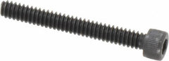 Value Collection - #6-32 UNC Hex Socket Drive, Socket Cap Screw - Alloy Steel, Black Oxide Finish, Fully Threaded, 1-1/8" Length Under Head - Americas Industrial Supply