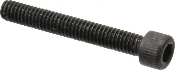 Value Collection - #6-40 UNF Hex Socket Drive, Socket Cap Screw - Alloy Steel, Black Oxide Finish, Fully Threaded, 1" Length Under Head - Americas Industrial Supply