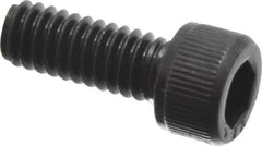 Value Collection - #8-32 UNC Hex Socket Drive, Socket Cap Screw - Alloy Steel, Black Oxide Finish, Fully Threaded, 7/16" Length Under Head - Americas Industrial Supply