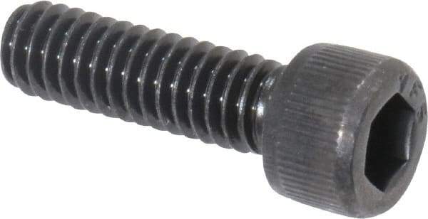 Value Collection - #8-32 UNC Hex Socket Drive, Socket Cap Screw - Alloy Steel, Black Oxide Finish, Fully Threaded, 9/16" Length Under Head - Americas Industrial Supply