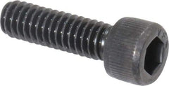 Value Collection - #8-32 UNC Hex Socket Drive, Socket Cap Screw - Alloy Steel, Black Oxide Finish, Fully Threaded, 9/16" Length Under Head - Americas Industrial Supply