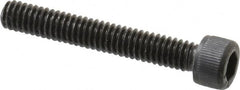 Value Collection - #8-32 UNC Hex Socket Drive, Socket Cap Screw - Alloy Steel, Black Oxide Finish, Fully Threaded, 1-1/8" Length Under Head - Americas Industrial Supply