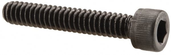 Value Collection - #10-24 UNC Hex Socket Drive, Socket Cap Screw - Alloy Steel, Black Oxide Finish, Fully Threaded, 1-1/8" Length Under Head - Americas Industrial Supply