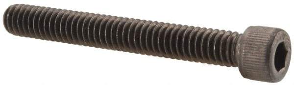 Value Collection - #12-24 UNC Hex Socket Drive, Socket Cap Screw - Alloy Steel, Black Oxide Finish, Partially Threaded, 1-3/4" Length Under Head - Americas Industrial Supply