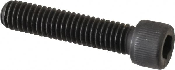 Value Collection - #12-28 UNF Hex Socket Drive, Socket Cap Screw - Alloy Steel, Black Oxide Finish, Fully Threaded, 1" Length Under Head - Americas Industrial Supply