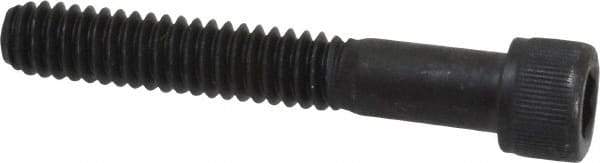 Value Collection - 1/4-20 UNC Hex Socket Drive, Socket Cap Screw - Alloy Steel, Black Oxide Finish, Partially Threaded, 1-5/8" Length Under Head - Americas Industrial Supply