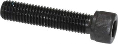 Value Collection - 1/4-28 UNF Hex Socket Drive, Socket Cap Screw - Alloy Steel, Black Oxide Finish, Fully Threaded, 1-1/8" Length Under Head - Americas Industrial Supply