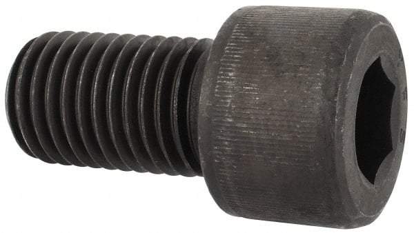 Value Collection - 1-8 UNC Hex Socket Drive, Socket Cap Screw - Alloy Steel, Black Oxide Finish, Fully Threaded, 1-3/4" Length Under Head - Americas Industrial Supply