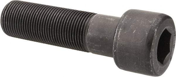 Value Collection - 1-14 UNF Hex Socket Drive, Socket Cap Screw - Alloy Steel, Black Oxide Finish, Partially Threaded, 3-1/2" Length Under Head - Americas Industrial Supply