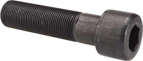 Value Collection - 1-14 UNF Hex Socket Drive, Socket Cap Screw - Alloy Steel, Black Oxide Finish, Partially Threaded, 4" Length Under Head - Americas Industrial Supply