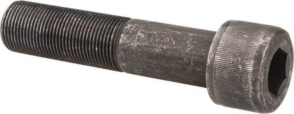 Value Collection - 1-14 UNF Hex Socket Drive, Socket Cap Screw - Alloy Steel, Black Oxide Finish, Partially Threaded, 4-1/2" Length Under Head - Americas Industrial Supply