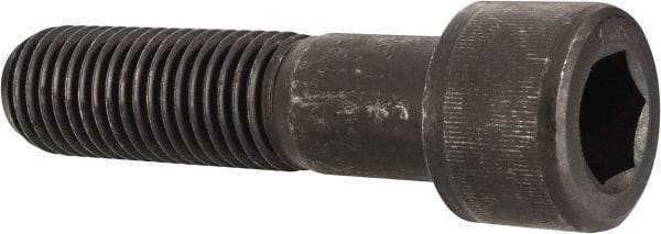 Value Collection - 1-1/8 - 7 UNC Hex Socket Drive, Socket Cap Screw - Alloy Steel, Black Oxide Finish, Partially Threaded, 4-1/2" Length Under Head - Americas Industrial Supply