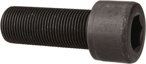Value Collection - 1-1/8 - 12 UNF Hex Socket Drive, Socket Cap Screw - Alloy Steel, Black Oxide Finish, Fully Threaded, 3" Length Under Head - Americas Industrial Supply