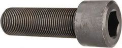 Value Collection - 1-1/8 - 12 UNF Hex Socket Drive, Socket Cap Screw - Alloy Steel, Black Oxide Finish, Fully Threaded, 3-1/2" Length Under Head - Americas Industrial Supply