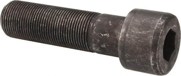 Value Collection - 1-1/4 - 12 UNF Hex Socket Drive, Socket Cap Screw - Alloy Steel, Black Oxide Finish, Partially Threaded, 4-1/2" Length Under Head - Americas Industrial Supply