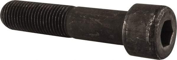 Value Collection - 1-1/2 - 6 UNC Hex Socket Drive, Socket Cap Screw - Alloy Steel, Black Oxide Finish, Partially Threaded, 7" Length Under Head - Americas Industrial Supply