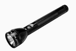 Mag-Lite - Krypton Bulb, 45 Lumens, Industrial/Tactical Flashlight - Black Aluminum Body, 3 C Batteries Not Included - Americas Industrial Supply