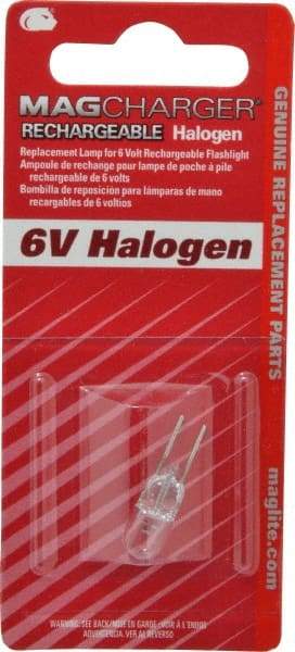 Mag-Lite - Halogen Bulb - Clear, Compatible With RE1019 Flashlights - Americas Industrial Supply