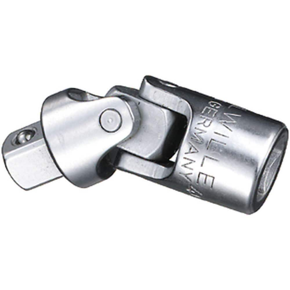 Socket Adapters & Universal Joints; Joint Type: Pin & Block; Male Size: 1/4; Female Size: 1/4; Maximum Operating Angle: 30  ™; Overall Length (Decimal Inch): 1.5000; Finish: Chrome-Plated