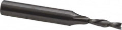 Onsrud - 1/8" Cutting Diam x 1/2" Length of Cut, 2 Flute, Downcut Spiral Router Bit - Uncoated, Right Hand Cut, Solid Carbide, 2" OAL x 1/4" Shank Diam, Double Edge, 30° Helix Angle - Americas Industrial Supply