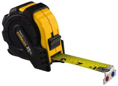 Komelon - 16' x 1" Yellow Blade Tape Measure - 1/16" Graduation, Inch Graduation Style, Yellow/Black Case - Americas Industrial Supply