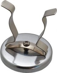 Mag-Mate - 41 Lb Max Pull Force, 2-1/2" Overall Height, 2.63" Diam, Ceramic Cup Magnet - Clamp Style, 1-7/8" Clamp Opening, Chrome Plated - Americas Industrial Supply