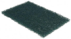 3M - 9" Long x 6" Wide x 1/4" Thick Scouring Pad - Heavy-Duty, Green - Americas Industrial Supply