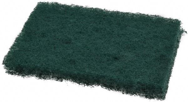 3M - 4-1/2" Long x 3" Wide x 0.8" Thick Scouring Pad - Medium-Duty, Green - Americas Industrial Supply