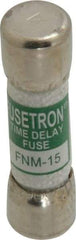 Cooper Bussmann - 250 VAC, 15 Amp, Time Delay General Purpose Fuse - Fuse Holder Mount, 1-1/2" OAL, 10 at AC kA Rating, 13/32" Diam - Americas Industrial Supply