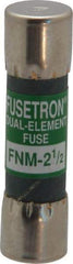 Cooper Bussmann - 250 VAC, 2.5 Amp, Time Delay General Purpose Fuse - Fuse Holder Mount, 1-1/2" OAL, 10 at 125 V kA Rating, 13/32" Diam - Americas Industrial Supply