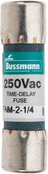 Cooper Bussmann - 250 VAC, 2.25 Amp, Time Delay General Purpose Fuse - Fuse Holder Mount, 1-1/2" OAL, 10 at 125 V kA Rating, 13/32" Diam - Americas Industrial Supply