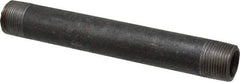 Made in USA - Schedule 80, 3/4" Diam x 7" Long Black Pipe Nipple - Threaded - Americas Industrial Supply