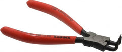 Knipex - Internal Retaining Ring Pliers - 5" OAL, Bent Nose - Americas Industrial Supply
