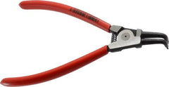 Knipex - External Retaining Ring Pliers - 6-3/4" OAL, Bent Nose - Americas Industrial Supply
