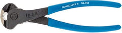 Channellock - 7-1/2" OAL, End Cutting Pliers - #00-1/4 Capacity, 0.35" Jaw Length x 1.18" Jaw Width, Plastic Dipped Handle - Americas Industrial Supply