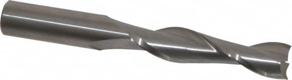Onsrud - 1/2" Cutting Diam x 2-1/8" Length of Cut, 2 Flute, Upcut Spiral Router Bit - Uncoated, Right Hand Cut, Solid Carbide, 4" OAL x 1/2" Shank Diam, Double Edge, 30° Helix Angle - Americas Industrial Supply