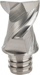 Iscar - MM EA Grade IC08 Carbide End Milling Tip Insert - Uncoated, 2 Flutes, 12.7mm Cutting Diam, 9.5mm Depth of Cut, 16.5mm Extension, 45° Helix - Americas Industrial Supply