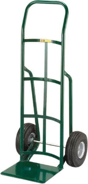Little Giant - 800 Lb Capacity 47" OAH Hand Truck - 12 x 14" Base Plate, Continuous Handle, Steel, Full Pneumatic Wheels - Americas Industrial Supply