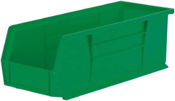 Akro-Mils - 50 Lb. Load Capacity, 14-3/4" Deep, Green Polymer Hopper Stacking Bin - 5" High x 5-1/2" Wide x 14-3/4" Long - Americas Industrial Supply