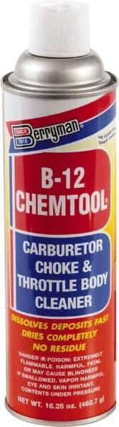 Berryman Products - Acetone Carburetor & Parts Cleaner - 16.25 oz Aerosol Can - Americas Industrial Supply